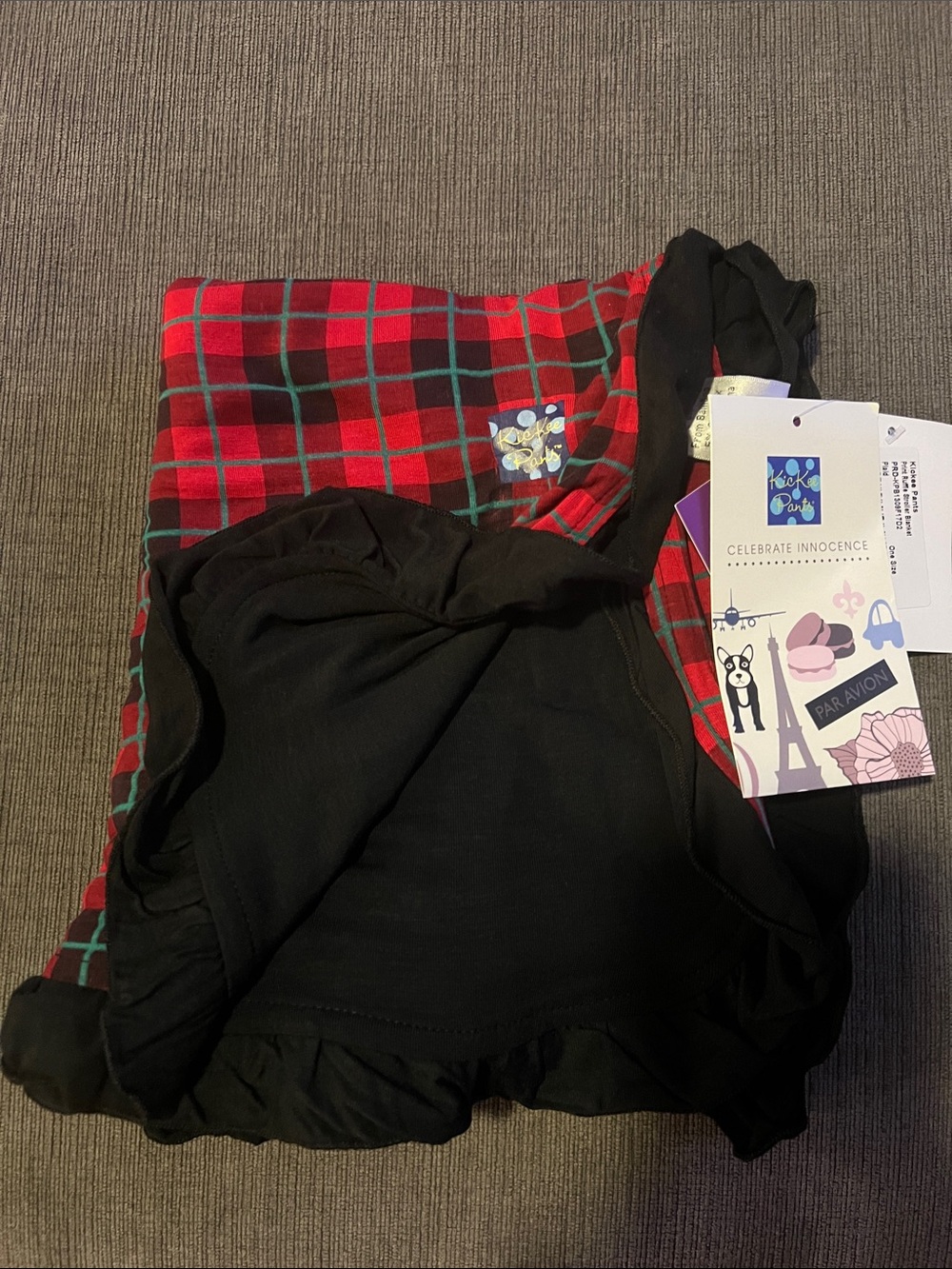 Kickee Pants Plaid Stroller or Swaddle Blanket